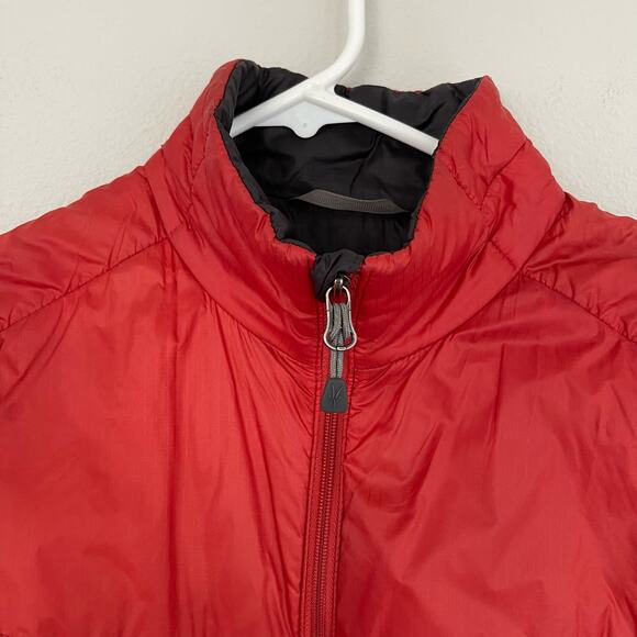 Ibex Wool Aire Orange Red Merino Wool Loft Puffer Jacket - Picture 2 of 11